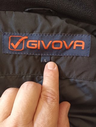 Givova Giubbotto Invernale Nero Arancione Taglia L