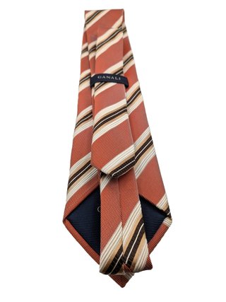 Canali Cravatta Uomo 100% Seta Made in Italy