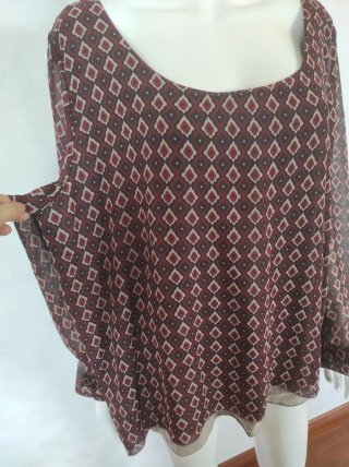 Blusa Estampada Talla 52