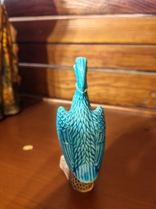 Patos azules porcelana China esmaltada años 70