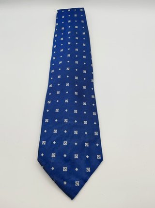 Cravatta Vintage Caflor Roma 100% Seta Blu