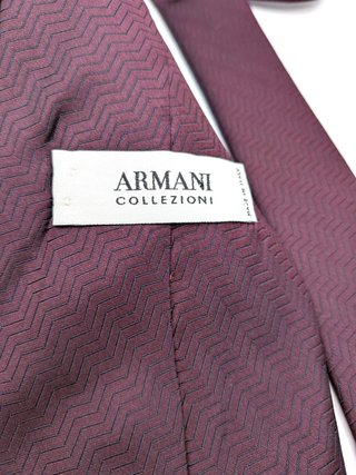 Armani Collezioni Cravatta Uomo 100% Seta Made in