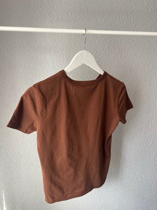 Camiseta Zara Michigan 1984 Marrón Talla S