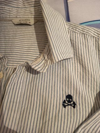 Camisa Scalpers Rayas Talla 10 Años