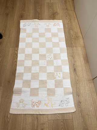 Alfombra infantil cuadros animales