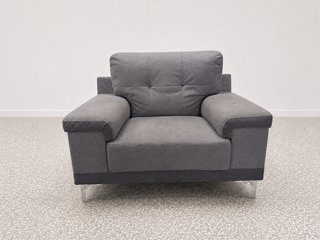 Sillón de tela gris, con Transporte
