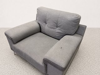 Sillón de tela gris, con Transporte