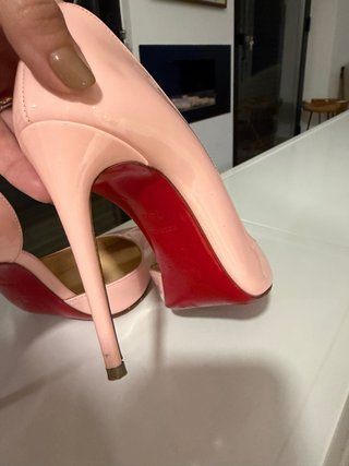 Zapatos Christian Louboutin Rosa Charol