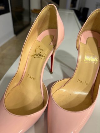 Zapatos Christian Louboutin Rosa Charol