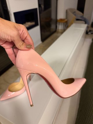 Zapatos Christian Louboutin Rosa Charol