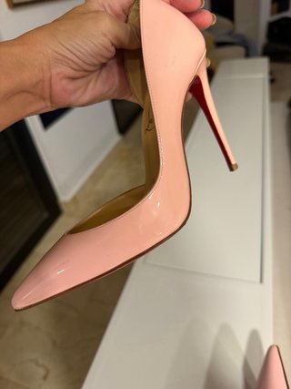 Zapatos Christian Louboutin Rosa Charol