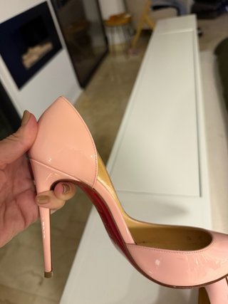 Zapatos Christian Louboutin Rosa Charol