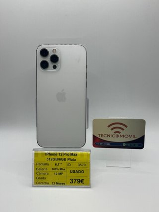 iPhone 12 Pro Max 512GB Plata