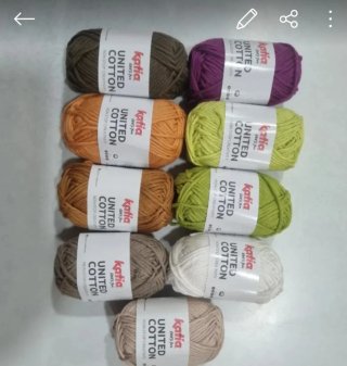Lote 10 ovillos Katia United Cotton