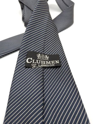 Clubmen of London Cravatta Uomo Grigio Antracite
