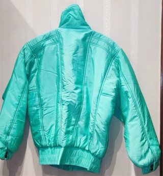 Anorak de esquí vintage color turquesa