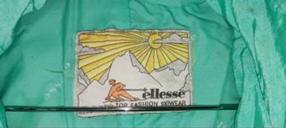 Anorak de esquí vintage color turquesa