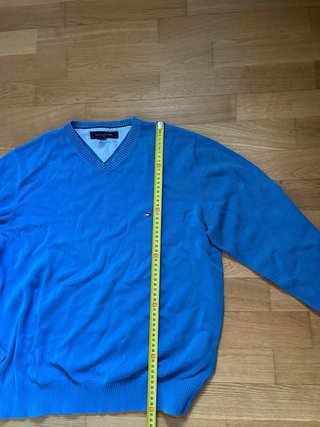 Jersey Tommy Hilfiger Cuello V Azul Talla S