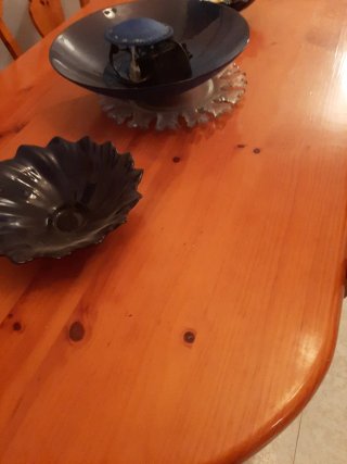 Conjunto rústico mesa comedor madera