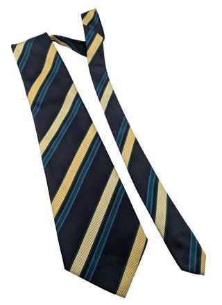 Hardy Amies Cravatta Uomo Blu Navy Righe