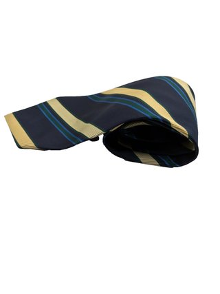 Hardy Amies Cravatta Uomo Blu Navy Righe