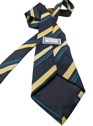 Hardy Amies Cravatta Uomo Blu Navy Righe
