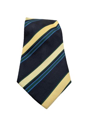 Hardy Amies Cravatta Uomo Blu Navy Righe