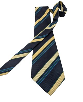 Hardy Amies Cravatta Uomo Blu Navy Righe