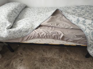 Colchón viscoelástico 90 cm + sumier