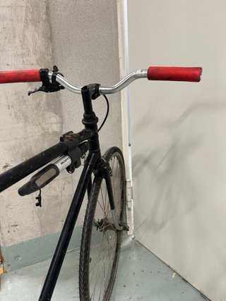 Bicicleta Carretera/Urbana Negra Ruedas Rojas