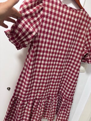 Vestido cuadros rojo y blanco Talla L