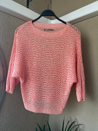 Jersey Zara jaspeado naranja