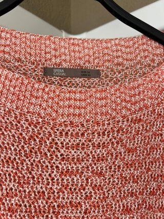 Jersey Zara jaspeado naranja