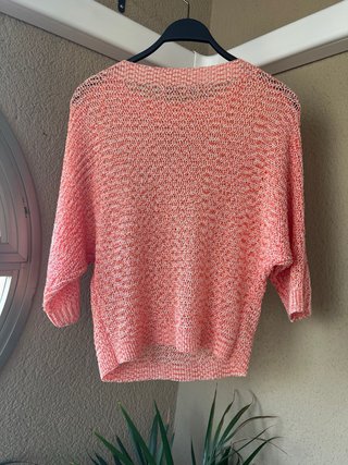 Jersey Zara jaspeado naranja