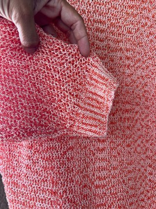 Jersey Zara jaspeado naranja