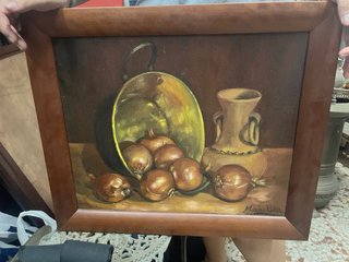 Lote de 3 Cuadros Bodegones al Óleo