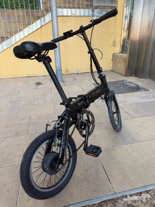 Bicicleta Eléctrica Plegable SK8 Urban Negra