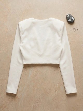 Camiseta Zara con Pedrería y Hombreras (38)