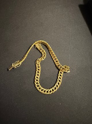 Pulsera Oro 18K Cubana 5.63gr cambio em play 5