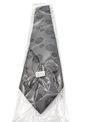 Cravatta Uomo 100% Seta Made in Italy Grigio
