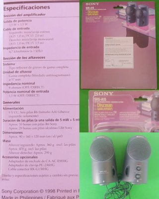 Alta SRS-A15 Active speaker system SONY