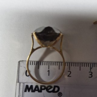 Conjunto Anillo y Pendientes Topacio Oro 18k