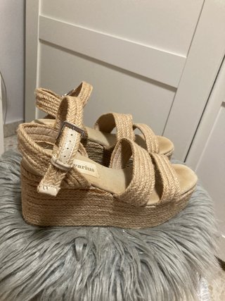 Cuña esparto beige