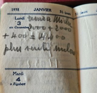 Lote 5 Agendas y Libretas Antiguas(1938/1962)