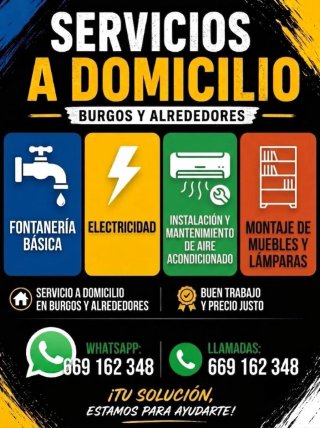 Montaje aire acondicionado y servicio de manitas