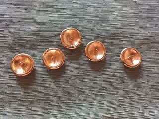 6 Bottoni Dorati Decorati