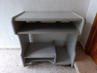 Mueble escritorio gris
