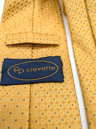 Cravatte Cravatta Uomo Oro Senape Fantasi