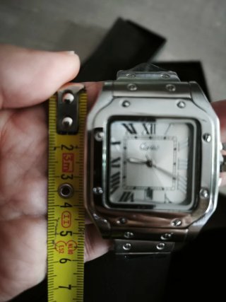 Reloj de cuarzo cuadrado de acero inoxidable