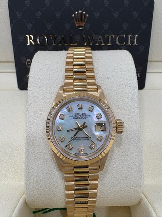 Rolex Datejust lady 26 Oro esfera diamantes
